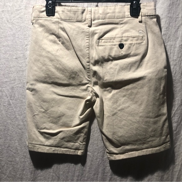 Topman Mens flat front chino shorts ivory cream color size 32 - Picture 6 of 9